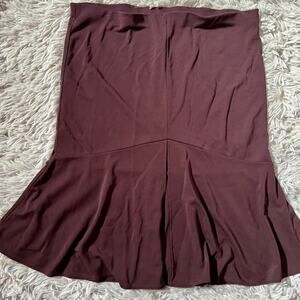 Fit and Flare‎ Plum Burgundy Y2K Office Wear Boho Goddess Coquette Skirt